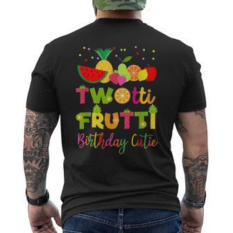 Twotii Frutti Party Decorations Summer Fruit 2Nd Birthday Men's T-shirt Back Print - Thegiftio UK