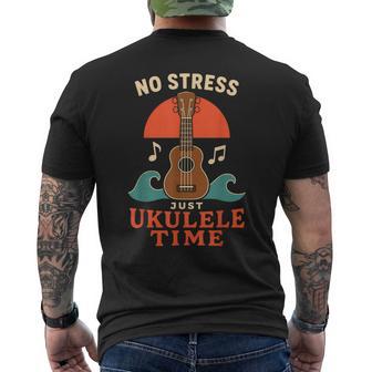 Ukelele Jugador Ukelele Fogata Músico Regalo Camiseta Hombre Estampado Espalda - Regaloses