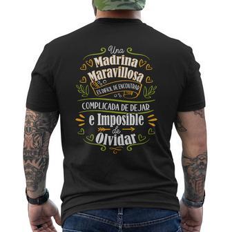 Una Madrina Maravillosa Regalo Para Madrina De Boda Bautizo Camiseta Hombre Estampado Espalda - Regaloses