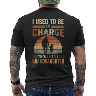 I Used To Be In Charge Then I Had A Granddaughter Men's T-shirt Back Print - Thegiftio UK