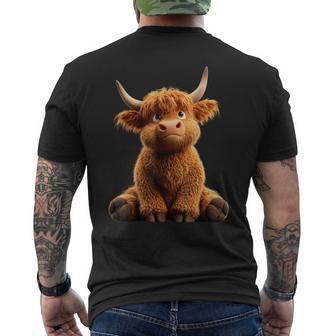 Vache Highland Cow Bœuf Fermier Ferme Highland Cattle T-shirt imprimé au dos - Cadeauxyz