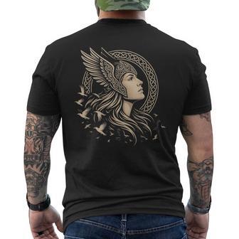 Valkyrie Odins Raben Wikinger Nordische Mythologie Walküre T-Shirt mit Rückendruck - Geschenkecke