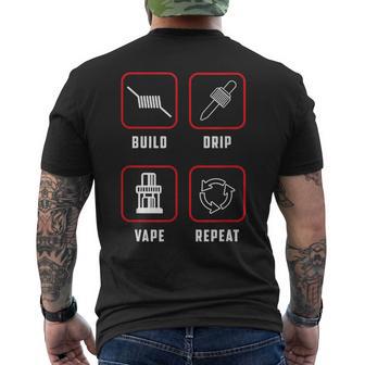 Vapo Per Un Fumatore Diigarette Elettroniche T-shirt da uomo con stampa posteriore - Novitaregali