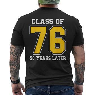 Varsity Class Of 1976 Reunion Classmates High School Party Men's T-shirt Back Print - Thegiftio UK