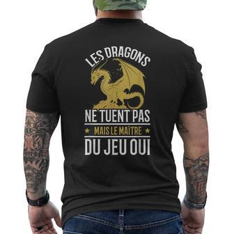 Vetement Jeu De Role Fantasy Rpg Bytemi Noir Adulte Rpg-Themed Col Mandarin Manche Courte Classiquemall T-shirt imprimé au dos - Cadeauxyz