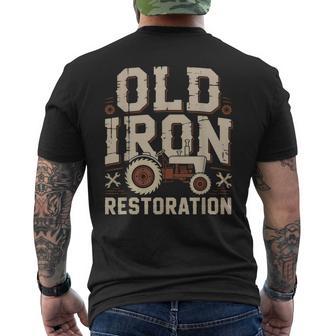 Vieux Tracteur Restauration De Ancien T-shirt imprimé au dos - Cadeauxyz