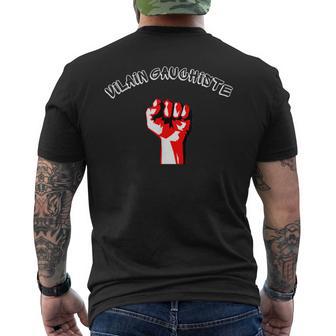 Vilain Gauchiste Humour Gaucheyndicaliste Insoumis Lfi T-shirt imprimé au dos - Cadeauxyz