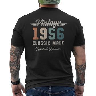 Vintage 1956 70 Cumpleaños Coche Clásico Camiseta Hombre Estampado Espalda - Regaloses