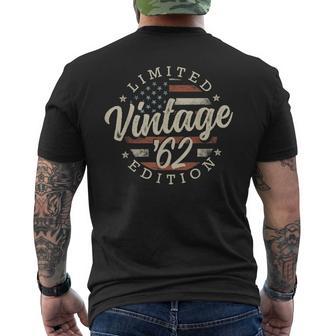Vintage 1962 Limited Edition Usa Flag 64Th Birthday Men's T-shirt Back Print | Seseable UK