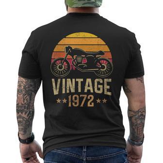 Vintage 1972 Retro Cafe Racer Moto Cadeau D'anniversaire 49 Ans T-shirt imprimé au dos - Cadeauxyz