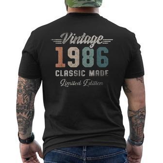 Vintage 1986 40 Cumpleaños Coche Clásico Camiseta Hombre Estampado Espalda - Regaloses