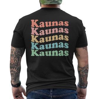 Vintage 70'S Lituanie Hippie City – Kaunas Rétro T-shirt imprimé au dos - Cadeauxyz