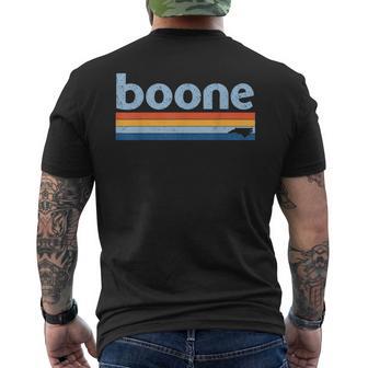 Vintage 80S Style Boone Nc Men's T-shirt Back Print - Thegiftio UK