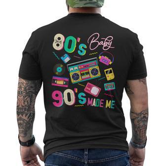 Vintage Années 80 Bébé Années 90 Made Me Retro Années 80 Nostalgie Années 1990 T-shirt imprimé au dos - Cadeauxyz