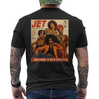 Vintage Black Is Beautiful Afro Glamour African Pride Men's T-shirt Back Print - Thegiftio UK