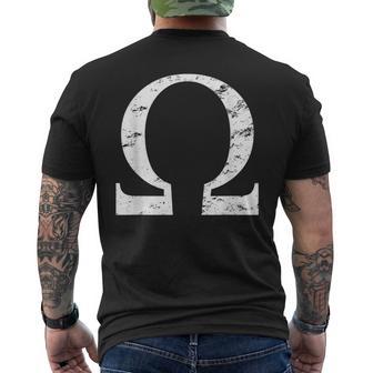 Vintage College Omegaymbol Camiseta Hombre Estampado Espalda - Regaloses