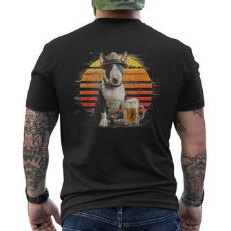 Vintage Dog Dad Retro Bull Terrier Papá Día Del Padre Para Hombres Camiseta Hombre Estampado Espalda - Regaloses