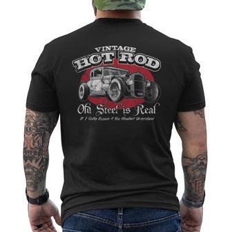 Vintage Hot Rod Oldl Is Real T-shirt imprimé au dos - Cadeauxyz