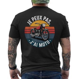 Vintage Je Peux Pas J'ai Moto T-shirt imprimé au dos - Cadeauxyz