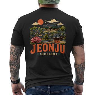 Vintage Jeonju Corea Delur Recuerdo Deiaje Monumento Regalo In Mangas Camiseta Hombre Estampado Espalda - Regaloses