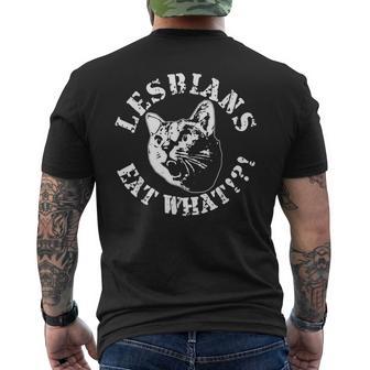 Vintage Lesbiennes Manger Quel Chat T-shirt imprimé au dos - Cadeauxyz