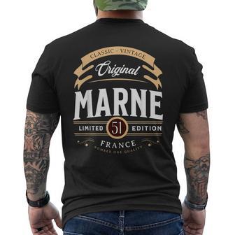 Vintage Marne Département France T-shirt imprimé au dos - Cadeauxyz