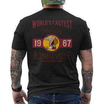 Vintage Para Motocicleta Utahalt Flats Bonneville Race Camiseta Hombre Estampado Espalda - Regaloses
