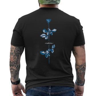 Vintage Basic Policy Quote Violator Retro Blue Rose Men's T-shirt Back Print | Seseable UK
