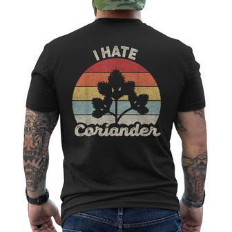 Vintage Retro Odio Cilantro Camiseta Hombre Estampado Espalda - Regaloses