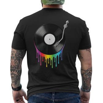Vinyle Disque Fusion Musique Platine Tourne-Disque Dj T-shirt imprimé au dos - Cadeauxyz