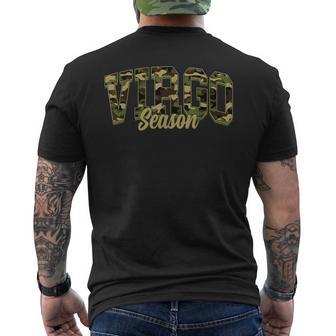 Virgo Season Camo Camouflage Birthday Zodiac Men's T-shirt Back Print - Thegiftio UK