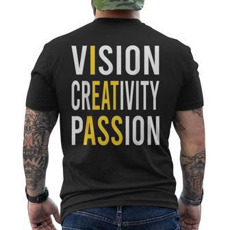 Vision Creativity Passion Humoristique T-shirt imprimé au dos - Cadeauxyz