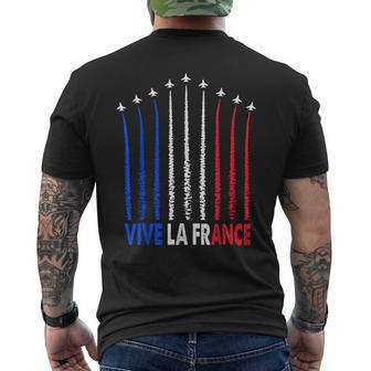 Vive La France De Fiesta Con Bandera Para El Día De La Bastilla Camiseta Hombre Estampado Espalda - Regaloses