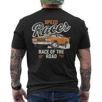 Voiture Deport Rétro Américainoiture De Course Personnalisée Hot Rod T-shirt imprimé au dos - Cadeauxyz
