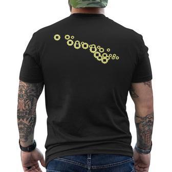 Vortex Style Saw Pattern – Extreme Level Hardcore Gamer Men's T-shirt Back Print - Thegiftio UK