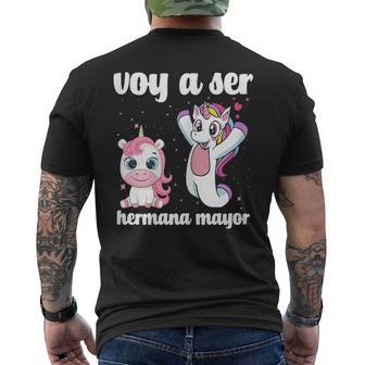Voy Aer Una Hermana Mayor Chica Nuevo Nacimiento Camiseta Hombre Estampado Espalda - Regaloses