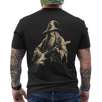 Wizard Guitar Men's T-shirt Back Print - Thegiftio UK