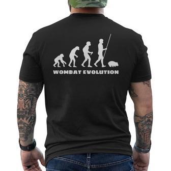 Wombat Evolución Australia Animales Australianos Camiseta Hombre Estampado Espalda - Regaloses