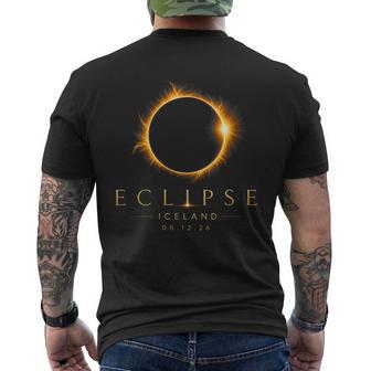 Women's 2026 Solar Eclipse Iceland 08 12 26 Total Eclipse Iceland Men's T-shirt Back Print - Thegiftio UK