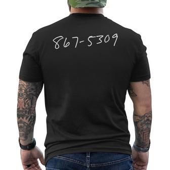 Women's 867-5309 Men's T-shirt Back Print - Thegiftio UK