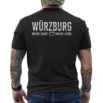 Würzburg Ouvenirtadtpruch Heimat Liebe T-Shirt mit Rückendruck - Geschenkecke