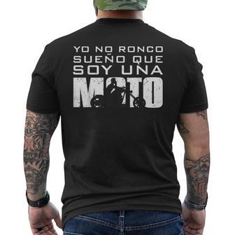 Yo No Roncoueño Queoy Una Moto Motorista Motero Camiseta Hombre Estampado Espalda - Regaloses