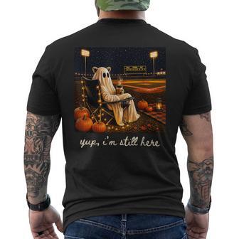 Yup Im Still Here Ghost Baseball Halloween Men's T-shirt Back Print - Thegiftio UK