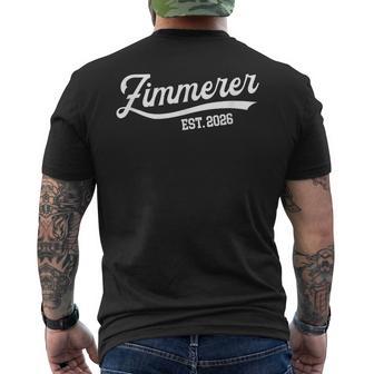 Zimmerer 2026 Prüfung Bestanden Ausbildung Abschluss T-Shirt mit Rückendruck - Geschenkecke