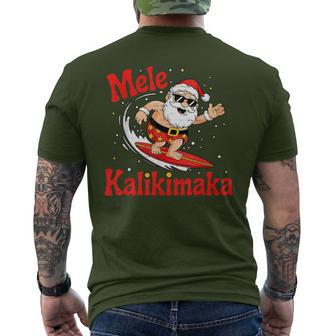Santa Christmas In July Summer Xmas Beach Vacation Men's T-shirt Back Print | Seseable UK