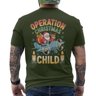 Operation Christmas Child Happy Festive Spirit For Families Men's T-shirt Back Print - Monsterry