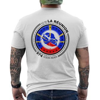 974 Ile De La Réunion Circle C26 T-shirt imprimé au dos - Cadeauxyz