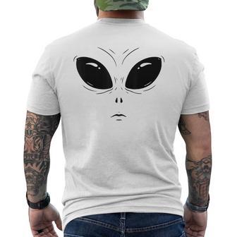 Alien Face Green Halloween Costume For Wom Men's T-shirt Back Print - Thegiftio UK