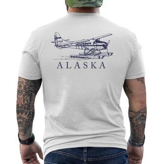 Avion Flotteur En Forme D'hydravion De L'alaskaouvenir T-shirt imprimé au dos - Cadeauxyz