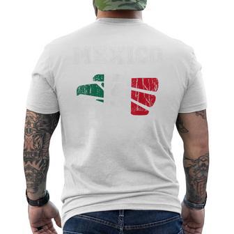 Aztec Eagle Mexico Flag Mexican Pride Men's T-shirt Back Print - Thegiftio UK